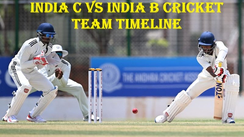 India C vs India B Cricket Team Timeline