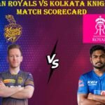 Rajasthan Royals vs Kolkata Knight Riders Match Scorecard